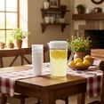 thumbnail image 1 of Cold Brew Carafe, Beverage Dispenser, Transparent Cold Brew Drip Pot With Lid And Handle, Large Capacity Plastic Pitcher For Iced Tea Coffee And Fruit Infused Water, 1 of 9