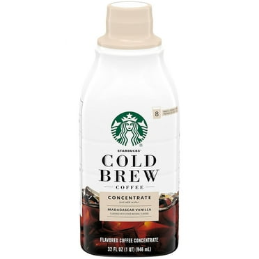 Cold Brew Coffee Concentrate Madagascar Vanilla, 32 Fl Oz (Pack of 2)