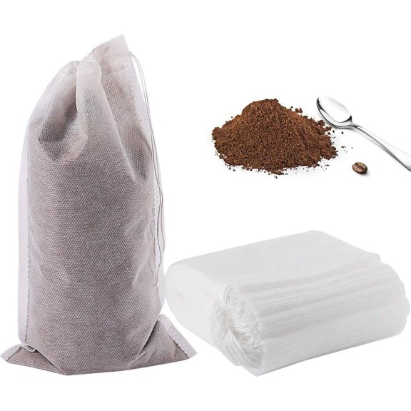 Cold Brew Coffee Filter,50PCS 6X10 Inch No Mess Cold Brew Coffee Bags Disposable Mesh Brewing Bags Tea Filter Bag for Cold Brew Coffee or Tea(4x6/8x12inch Available)