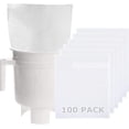 thumbnail image 1 of Cold Brew Coffee Filter Bags - 100 Pack Home Cold Brew System Filters for Cold Brew Coffee Maker 11.25''x13'' Home Model Disposable Coffee Brewing Bag, 1 of 4