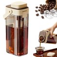 thumbnail image 1 of Cold Brew Coffee Maker, 1000ML Portable Iced Tea and Coffee Brewer with Removable Mesh Filter, Leak Proof BPA Free Pitcher, Easy Clean, Space Saving for Home Camping, 1 of 9