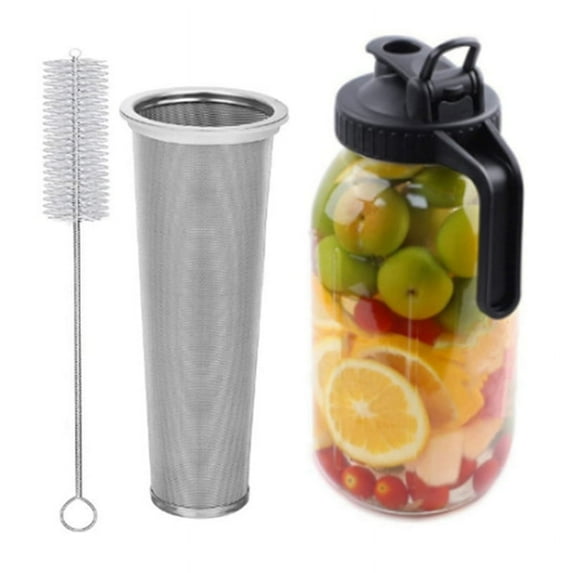 Cold Brew Coffee Maker 64Oz Cold Brew Pitcher with Stainless Steel Super Dense Filter for Iced Brew Coffee, Ice Tea-A