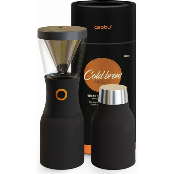 Cold Brew Coffee Maker, Award-Winning 40oz Insulated Cold Brew Brewer with Portable Stainless Steel Carafe No.1 Europe Coffee Fest Winner, Leakproof, BPA-Free, Keeps Cold 24H