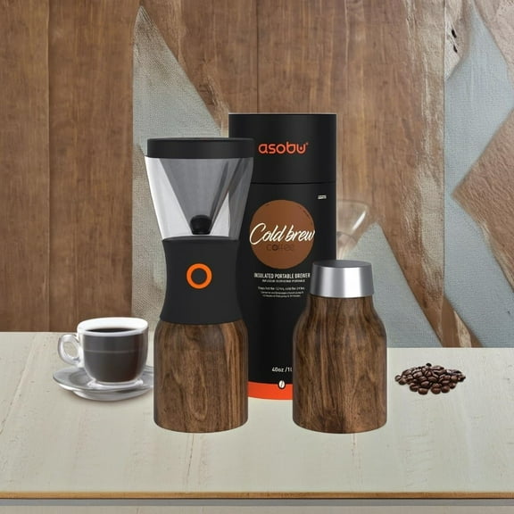 Cold Brew Coffee Maker, Award-Winning 40oz Insulated Cold Brew Brewer with Portable Stainless Steel Carafe  No.1 Europe Coffee Fest Winner, Leakproof, BPA-Free, Keeps Cold 24H