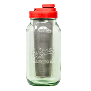 Cold Brew Coffee Maker Kit: Wide Mouth Mason Jar with Screw Top Lid, Stainless Steel Filter for Delicious Brewed Coffee,