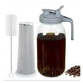 thumbnail image 1 of Cold Brew Coffee Maker Pitcher 64 OZ - Glass Mason Jar with Stainless Steel Infuser Filter for Iced Coffee, Ice Tea, Brewed Making, 1 of 10