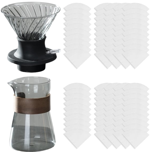 Cold Brew Coffee System Heat Resistant Glass Carafes Pours Over Coffee Maker Set