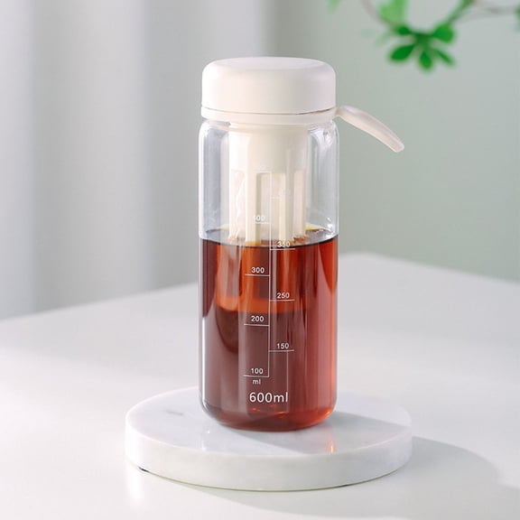 Cold Brew Cup with Scale Filter,Food Grade Travel Tea Bottle Cold Brew Coffee Maker Jar
