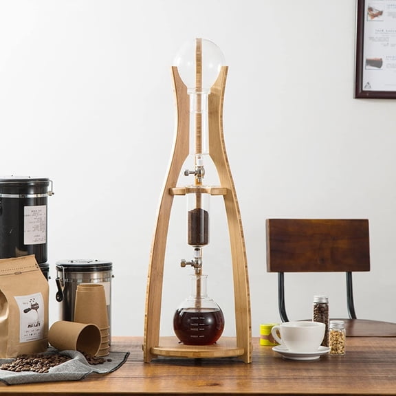 Cold Brew Drip Coffee Maker, Ice Coffee Cold Brew Maker, Deluxe 500ml/16.9oz Cold Brew Coffee Maker, Adjustable Dripper with Reusable Drip Filter