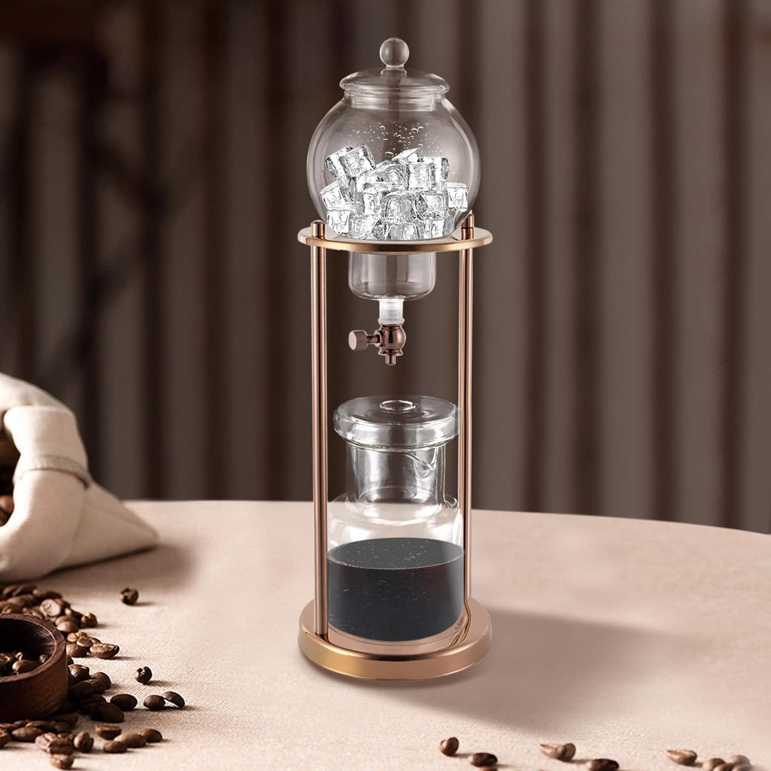 Cold Brew Drip Coffee Tower, Ice Cold Brew Maker 600 ML / 20.29 OZ Cold ...