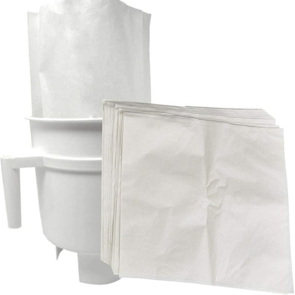 Cold Brew Filter Bags - Disposable Bags for Iced & Batch Coffee - Rip-Resistant Paper Coffee Filters - Compatible with Cold Brew Maker - 11.25" x 13", White, Pack of 30