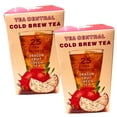 thumbnail image 1 of Cold Brew Iced Tea Dragon Fruit and Green Tea 25 Ct Tea Bags Family Size, Tropical Fruit Flavored Cold Brew Beverage, Refreshing Summer Drink Mix Packets, Pack of 2, 1 of 7