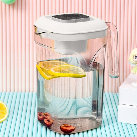 Cold Brew Pitcher - Slim Design for Fridge Storage | Multipurpose Beverage Dispenser for Iced Tea, Coffee, Juice & More - Ideal for Home Gatherings