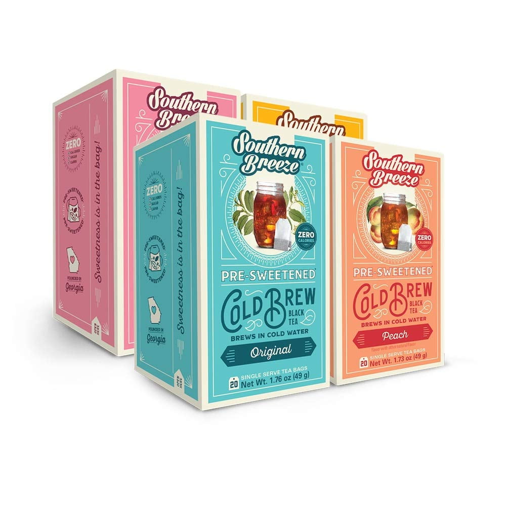 Cold Brew Sweet Tea Variety Pack Iced Tea with Black Tea and Zero Carbs