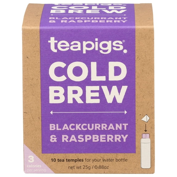 Cold Brew Tea Bags Teapigs Blackcurrant Of 10 And Raspberry 1 Pack