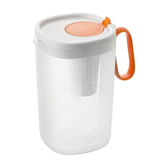 Cold Brew Tea Infuser Pitcher - Refrigerator Safe Beverage Carafe for Juices and Iced Drinks