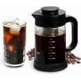 thumbnail image 1 of COOK WITH COLOR Cold Brew & Tea Maker, Glass Coffee Pot with Filter, Black, 1 of 7