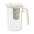 thumbnail image 1 of Cold Brew Water Kettle 88.72oz Large Capacity | Refrigerator Safe Plastic Pitcher for Iced Tea/Lemonade/Fruit Infusions (White/Yellow 1.76lb)​, 1 of 6