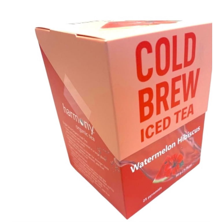 Cold Brew Watermelon Hibiscus Green Matcha Tea Organic Caffeine
