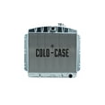 thumbnail image 1 of Cold Case Radiators  25.2 x 23.2 x 3 in. Center Inlet & Passenger Side Outlet Radiator for 1949-1954 Chevy Car - Polished, 1 of 1
