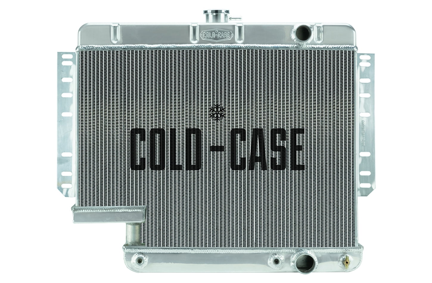 Cold Case Radiators CCRCHI565A-5 28.75 x 23 x 3 in. Passenger Side Inlet & Outlet Radiator for 1961-1965 GM B-Body - Polished