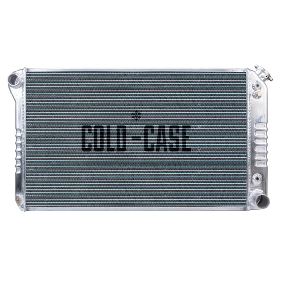 Cold Case Radiators Passenger Side Outlet Automatic Radiator for 1977-1987 Chevy & GMC Pickup, Polished