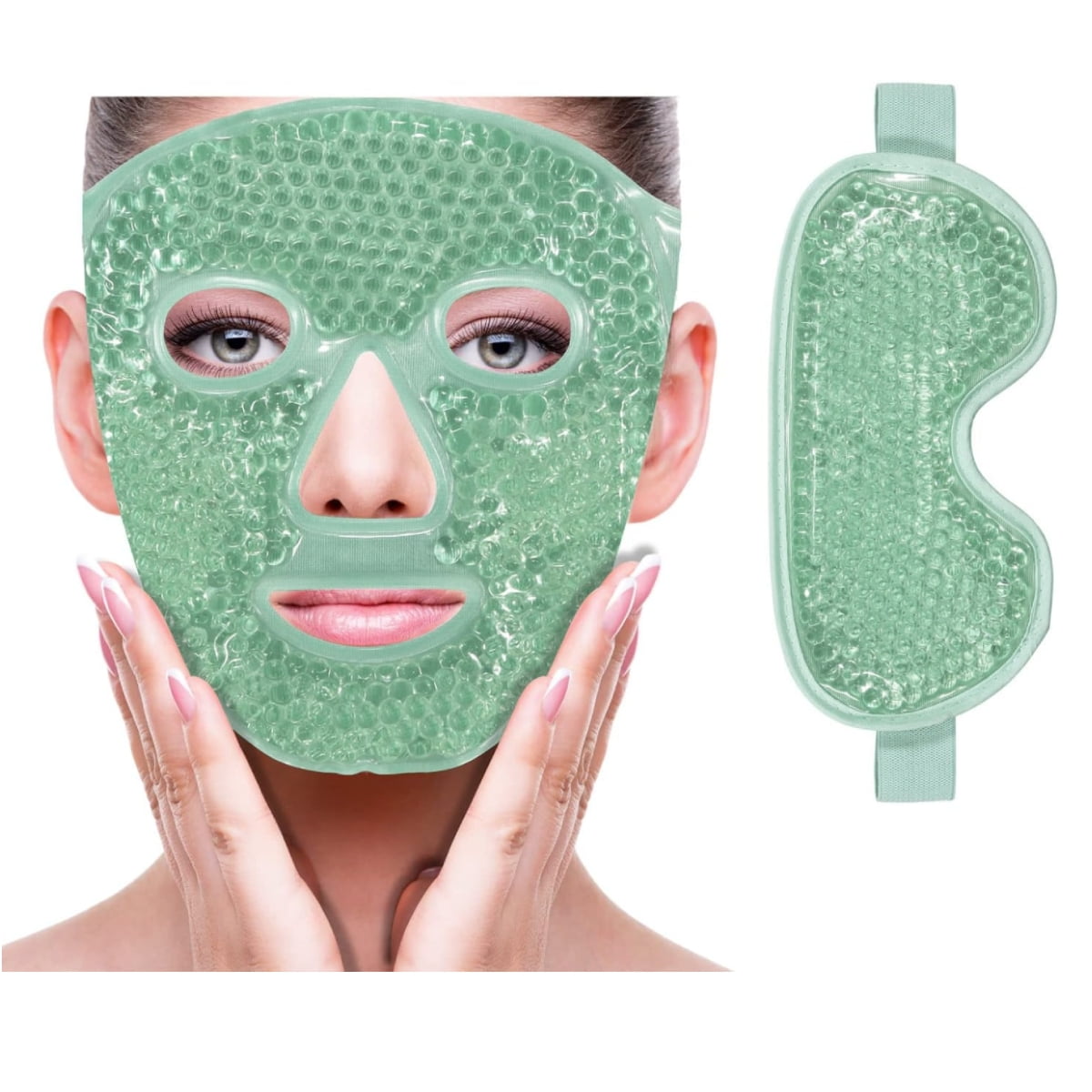 Cold Cooling Eye Mask for Dry Eyes and Face, Eye Mask Frozen Reusable Eye Ice Pack Cold Eye