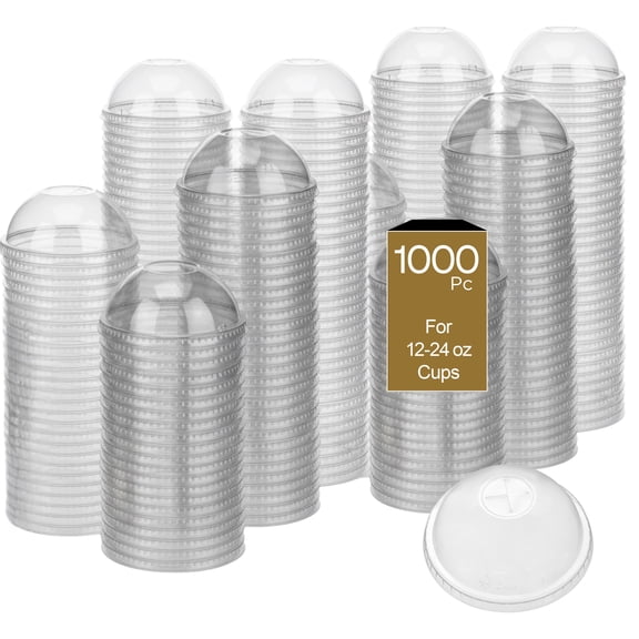 Cold Cup, Dome Lids for 12-24oz Clear Cup (PET), 98mm