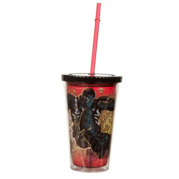 Cold Cup Plastic Strew - Marvel Comics - Agent Venom New cc-usm-avcrsh