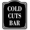 thumbnail image 1 of Cold Cuts Bar BLACK Aluminum Composite Sign, 20"x24", 1 of 4