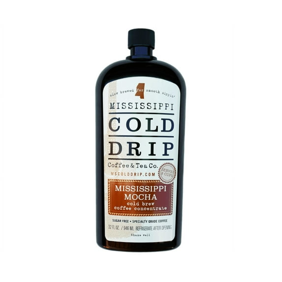 Cold Drip Coffee Concentrate "Mississippi Mocha" 32-Ounce