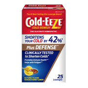 Cold-EEZE Plus Defense Natural Manuka Honey Lemon Lozenges, 25ct