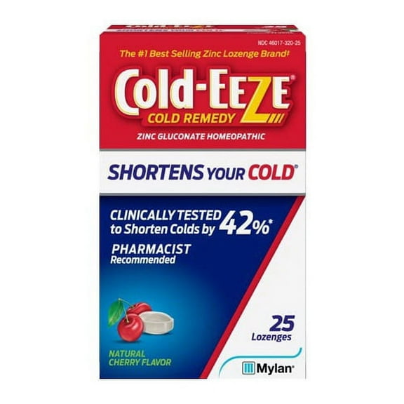 Cold-Eeze Cold Remedy Cherry Lozenges, 25 Ea, 2 Pack
