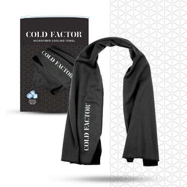 Instant Cooling Microfiber Towel - Black