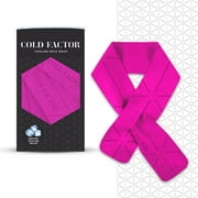 Cold Factor Instant Cooling PVA Neck Wrap, Pink, 29.5 x 3  Long-Lasting, Reusable, UPF 50+ Sun Protection for Sports & Outdoor Activities