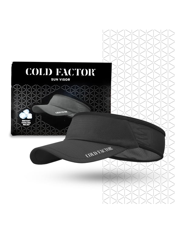 UPF 50+ Sports Sun Visor for Men & Women Lightweight, Packable, Quick-Dry Hat for Running, Tennis, Golf Black