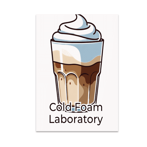 Cold Foam Laboratory Coffee Science Art - Barista Enthusiast - 13x19 Poster Print