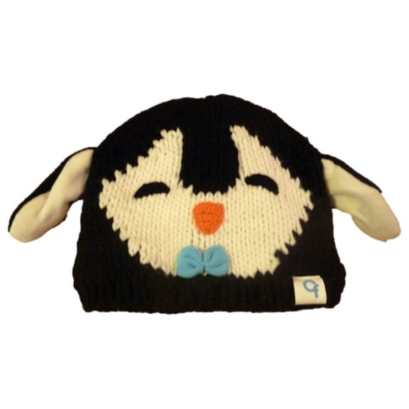 Cold Front Girls Knit Penguin Beanie Character Hat Fleece Lined Stocking Cap