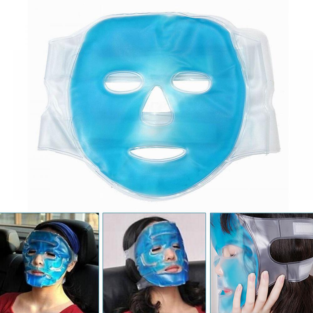Cold Gel Face Mask Blue Full Face Cooling Mask Fatigue Relief