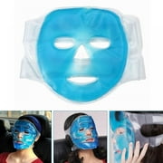 Cold Gel Face Mask Blue Full Face Cooling Mask Fatigue Relief Relaxation Pad Dark Circles With Cold