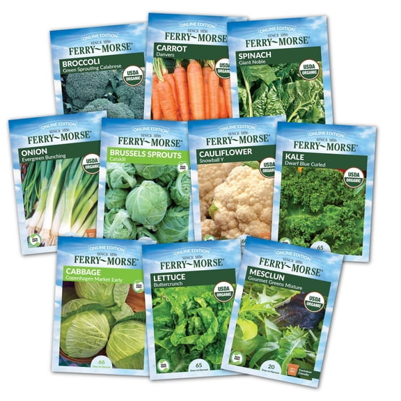 Ferry-Morse Cold Hardy Vegetable Seed Garden Variety Pack - 10 Pack