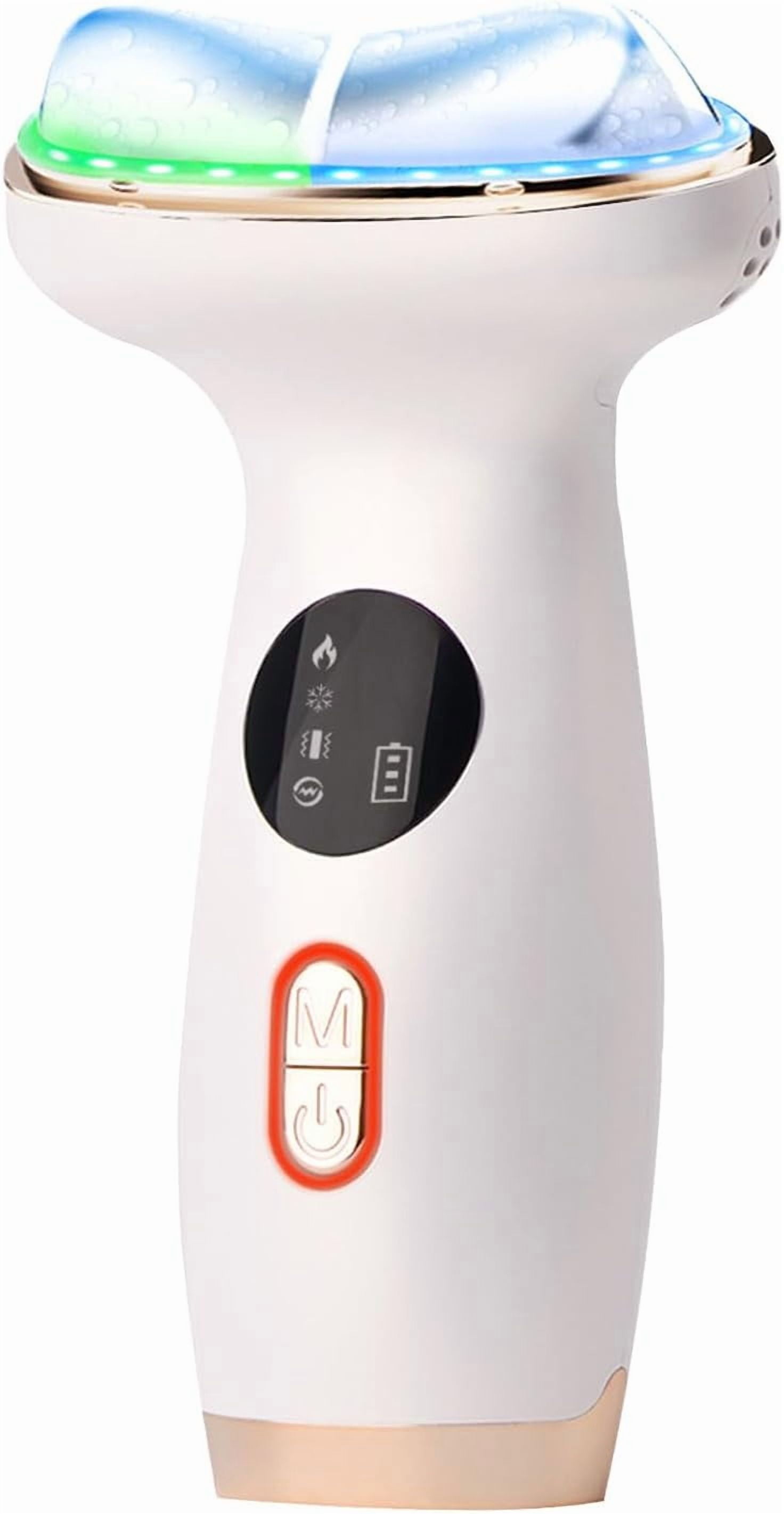 Cold Heat Facial Massager Red Light Therapy for Face Neck Eye Lifting Firming Depuffing,7-in-1 LED Facial Sculptor Skin Care,Cooling Electric gua sha Lift Device Reduce Forehead Frown Smile Line