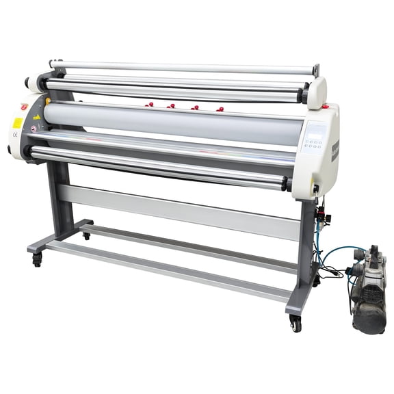 Cold/Hot Laminator 63 Inch FullAuto Pneumatic Digital Control Dual Roller Lifting System