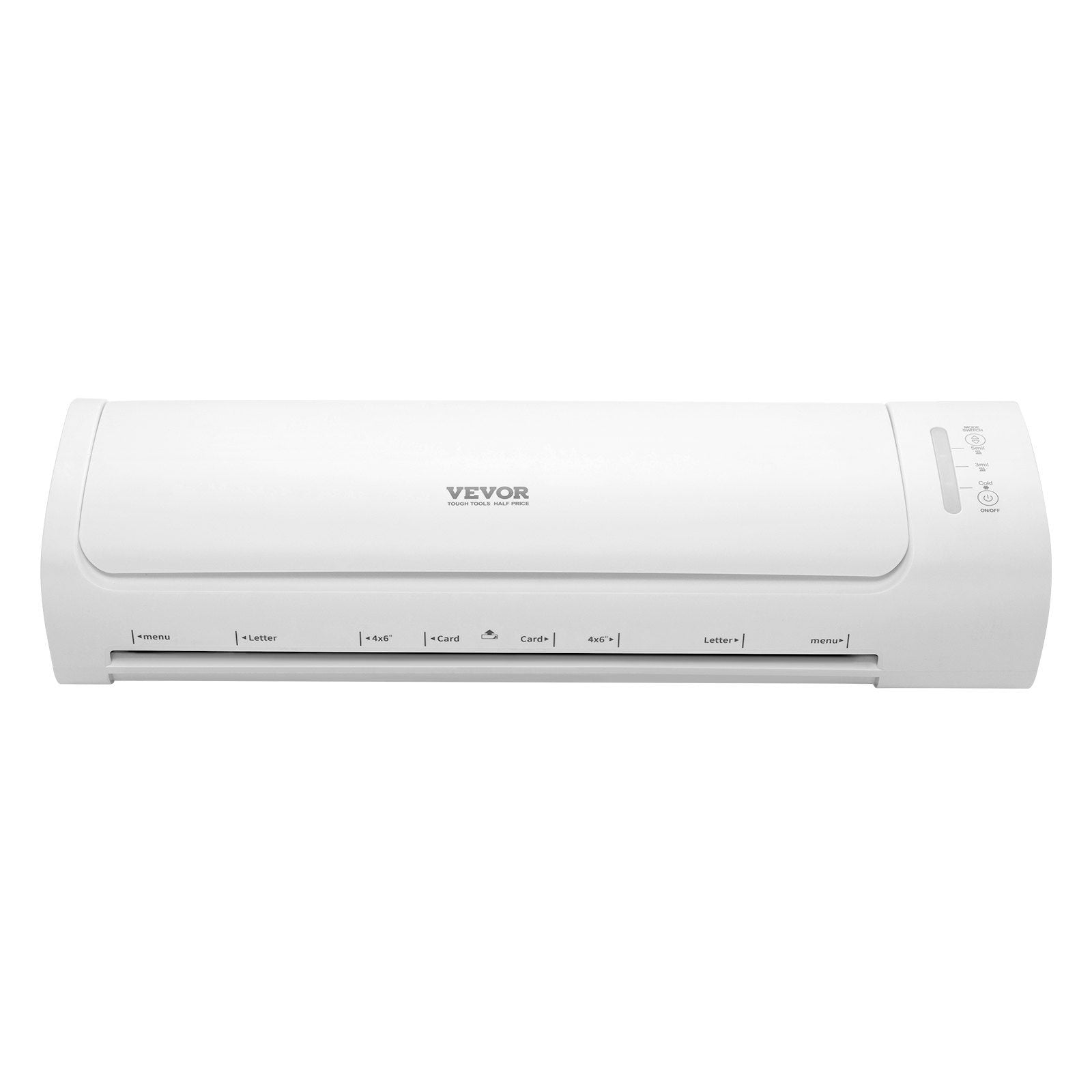 Cold Hot Laminator Machine A3 Size 1 Minute Warm Up 3-5 Mil Thickness for Home Office Business School White Grey
