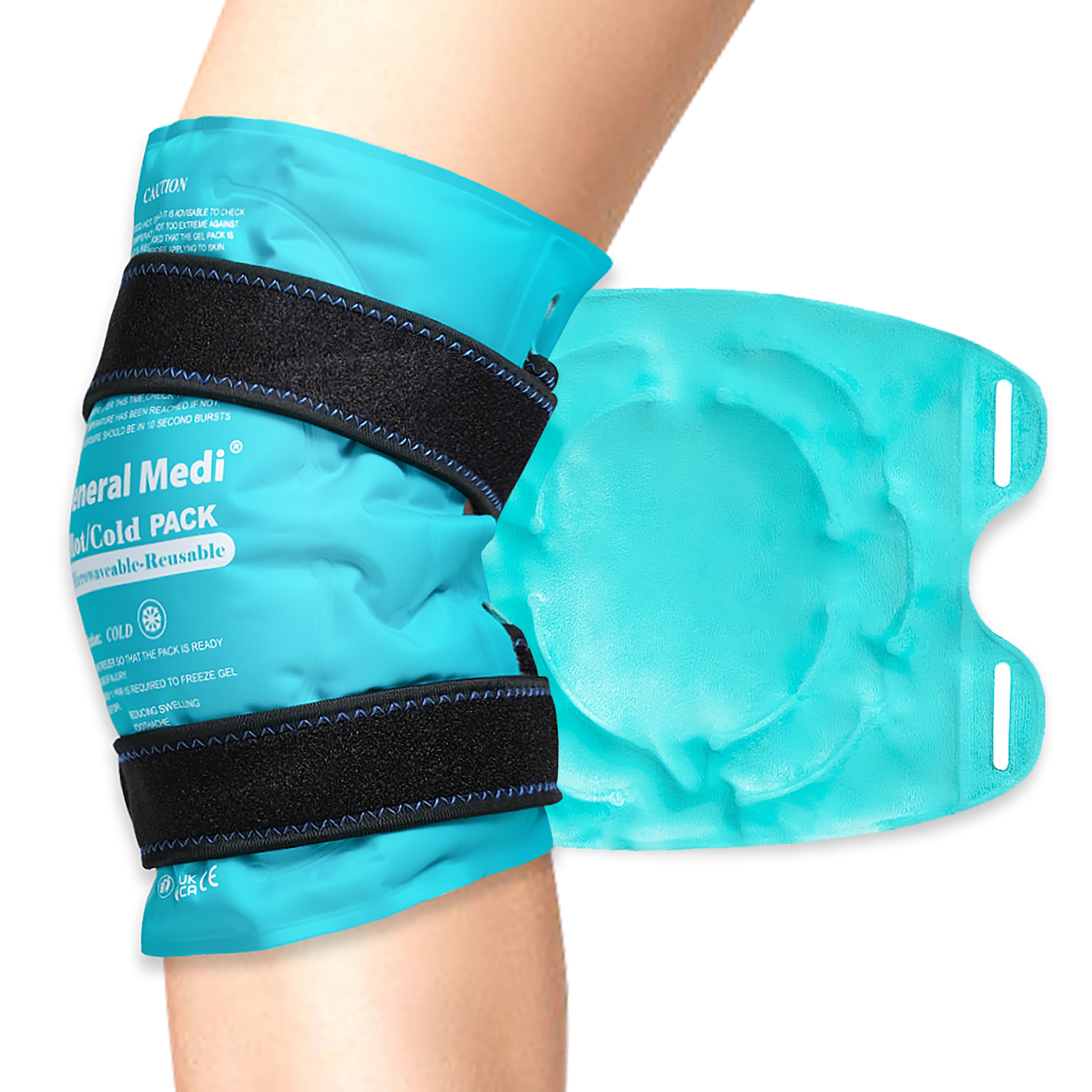 Cold Hot Packs Reusable Warm or Ice Packs for Knee Pain Relief