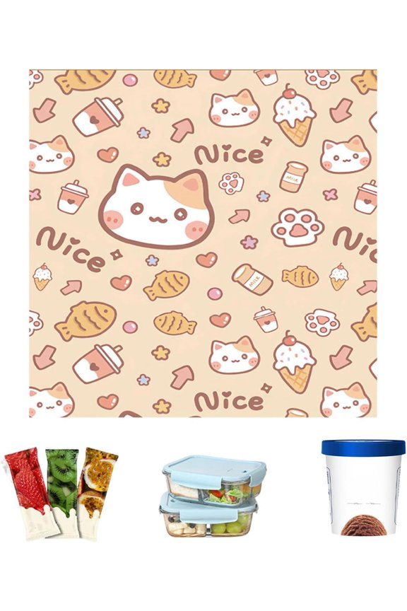 Cold Insulation Wrapping Cloth, Foldable Self-Adhesive Aluminum Foil Thermal Cover for Picnic, Camping and Office