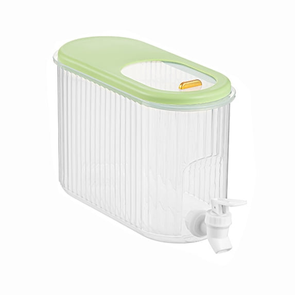 Cold Kettle With Faucet In Refrigerator, Plastic Drink Dispenser with Spigot, 3.5L Beverage Dispenser Cold Drink Container, Lock Lid for Iced Tea, Lemonade, Fridge, Bar, Party, Garden Home