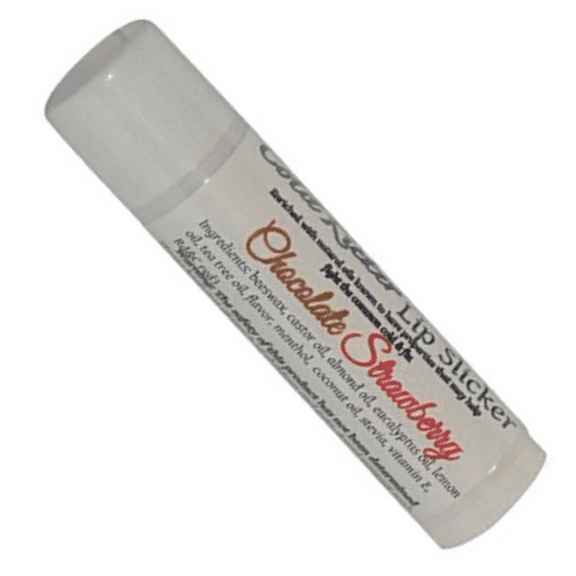 Cold Kicker Lip Slicker, Soothing and Nourishing, Menthol Action, Chocolate Strawberry Flavor by Diva Stuff