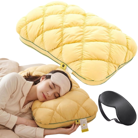 Cold Marshmallow Pillow, Cooling Comfort Soft Fluffy, Cool-Touch Bed Pillow for Side Sleepers, Back Sleepers and Bedroom Use