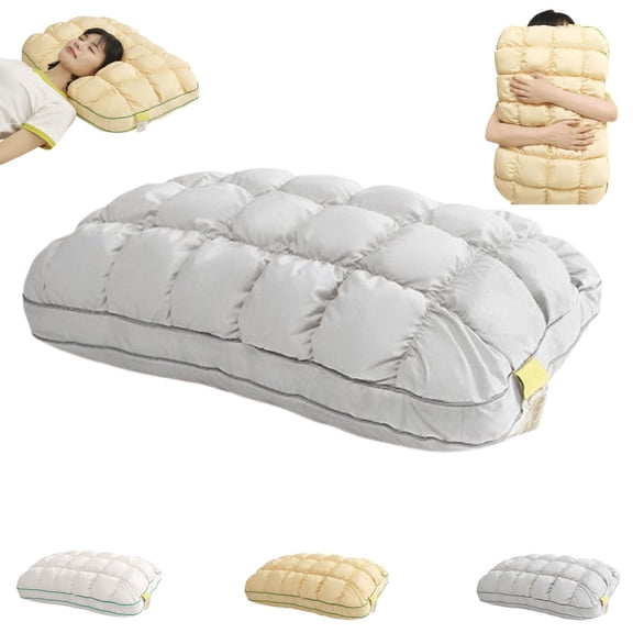 Cold Marshmallow Pillow, Quilted Cool-Touch Bed Pillow, Soft Cloud-Like Fluffy Pillow for Sleeping, Bedroom, Side and Back Sleepers